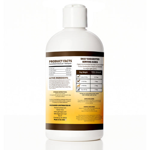 (16oz)  Gainer-GOO (for All Breeds) High Calorie Fat Liquid Weight Gainer