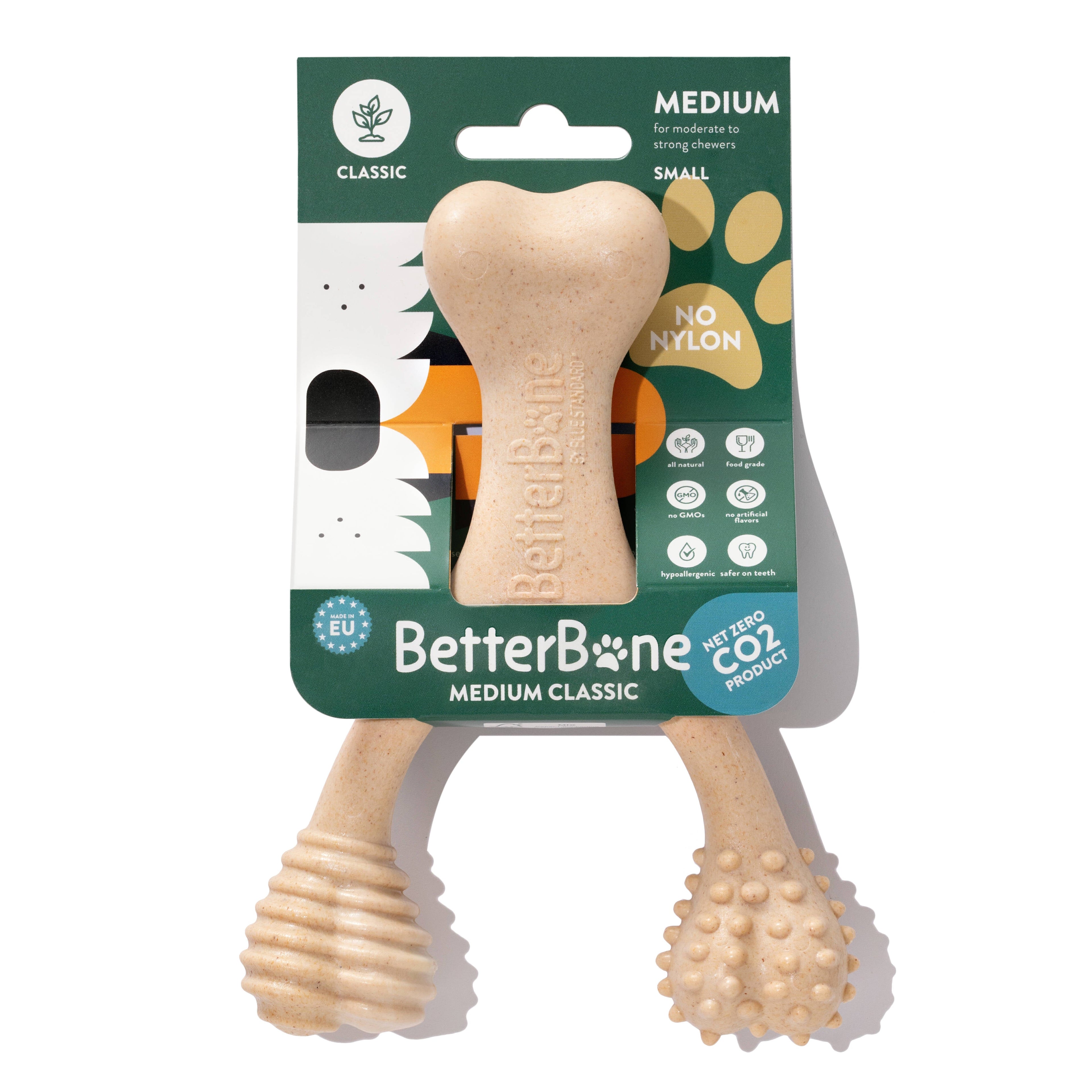 BetterBone MEDIUM Durability CHEW TOY: Perfect Chew for Everyday Chewers | Naturally Derived Ingredients, Eco-Friendly, Non-Toxic