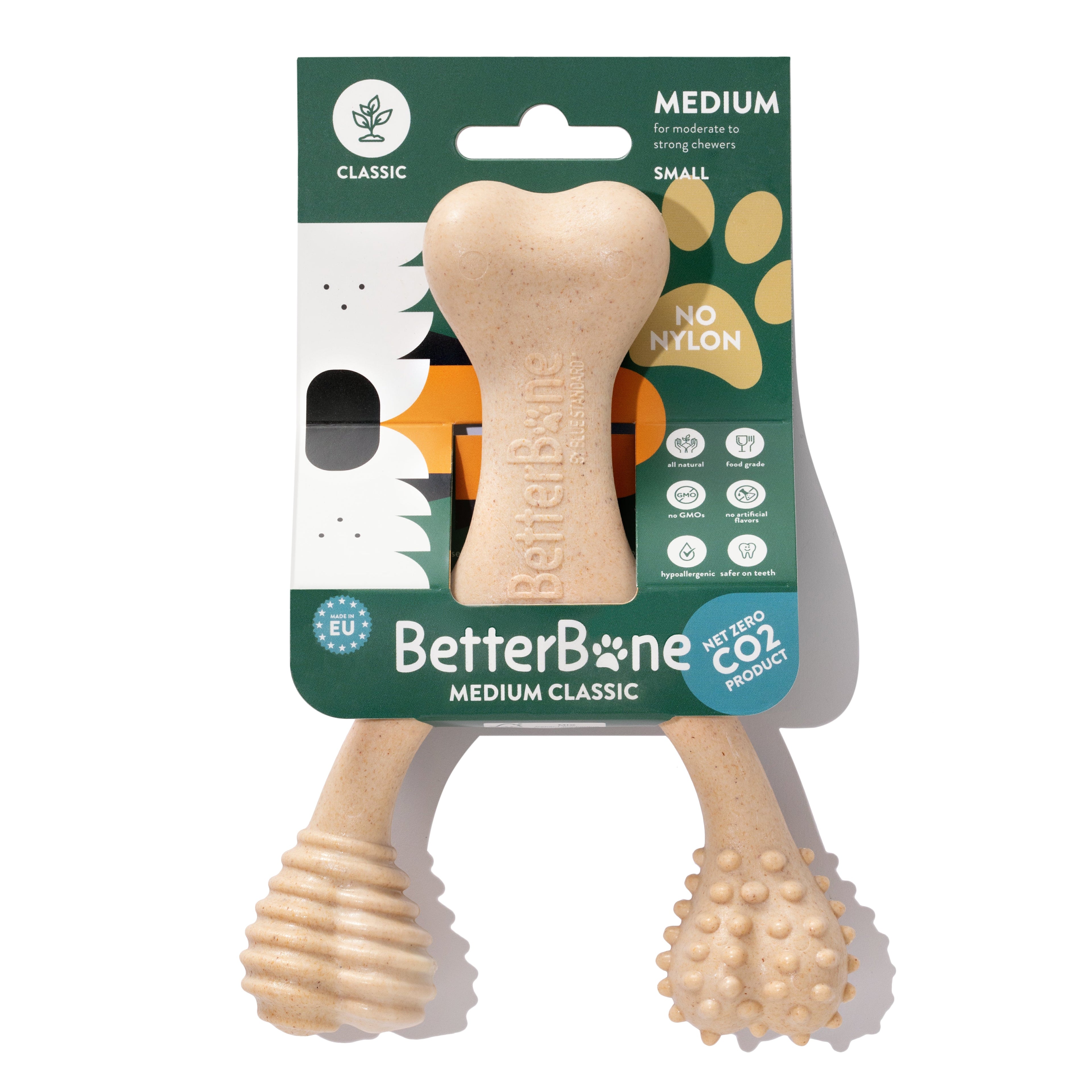 BetterBone MEDIUM Durability CHEW TOY: Perfect Chew for Everyday Chewers | Naturally Derived Ingredients, Eco-Friendly, Non-Toxic